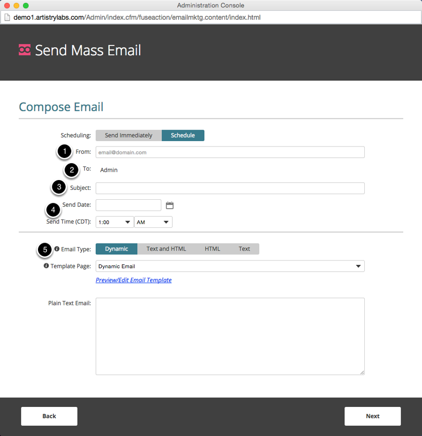 Configure your email.
