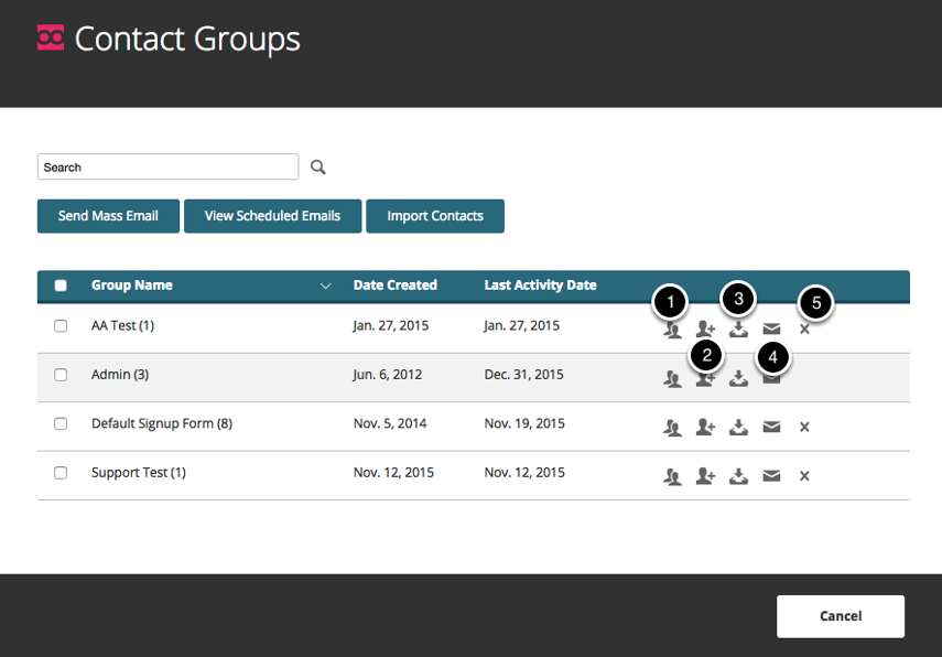 View/Edit Contact Data Window
