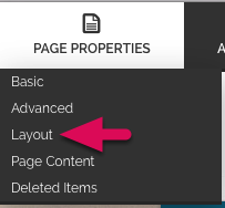 Click on Layout