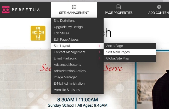Open Sort Main Page Tool
