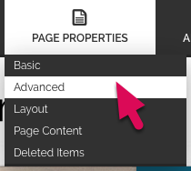 Click on Advanced