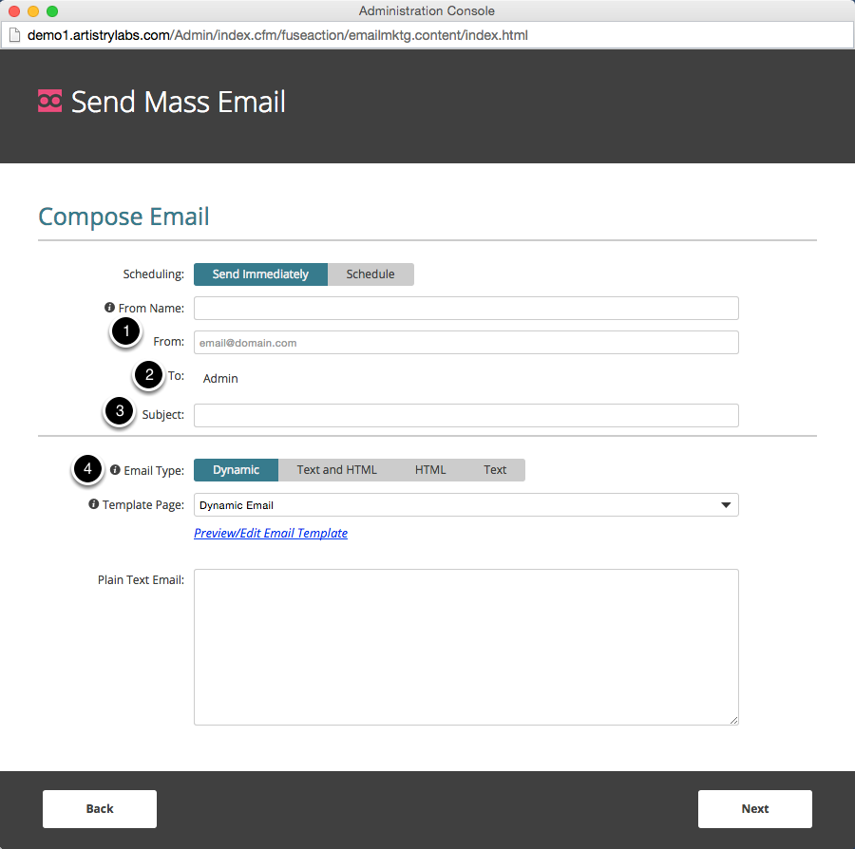 Configure your email.